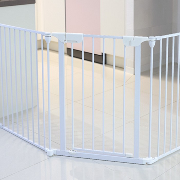 21세기트랜드 펫스타 NPD560 접이식 반자동 안전문 울타리 일반 도어형, 화이트, 1개