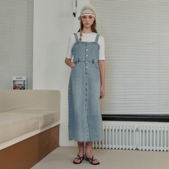 쥬시쥬디 여성용 풀오픈데님뷔스티에원피스 JZOP321G