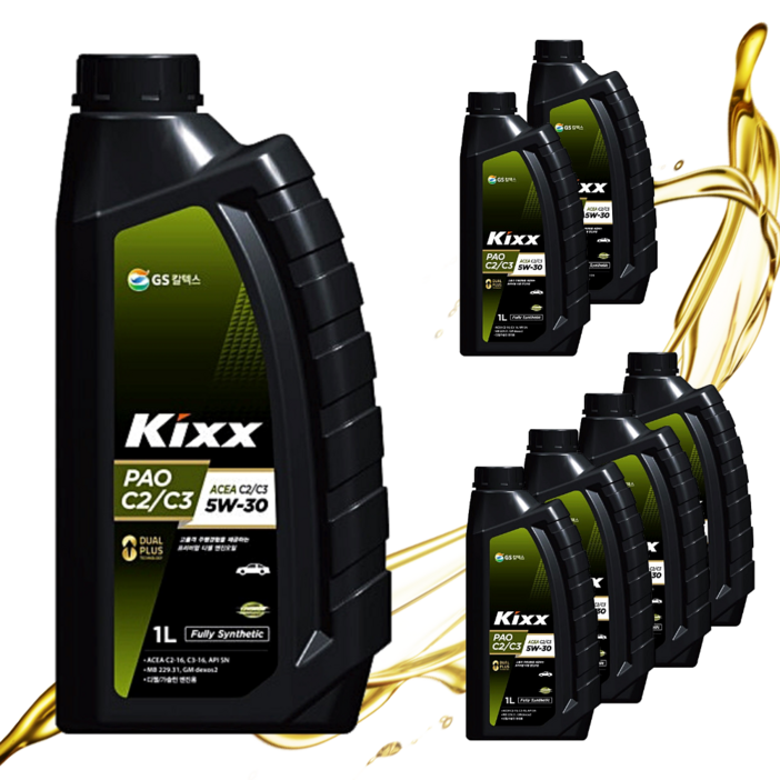 킥스파오 C2C3 5W30 1L 디젤용 엔진오일, 5개, 1L 킥스파오 C2C3 5W30 1L 디젤용 엔진오일, 5개, 1L