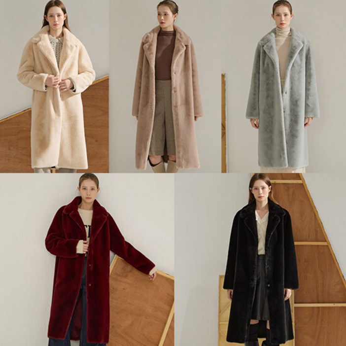 리오벨 역시즌특집 페이크퍼 리버시블 롱무스탕벨트 25FW