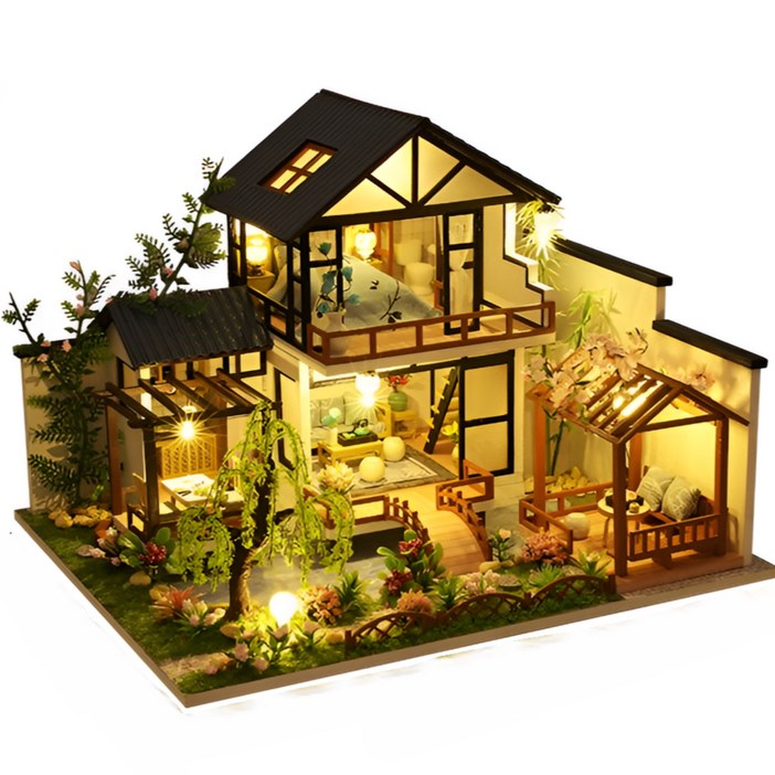 포디움 대형 DIY 미니어처 하우스 2층, 일본 전통가옥, 1개