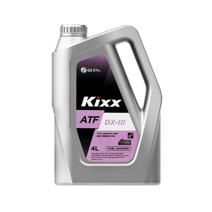 KIXX ATF DX-III 4L 오토미션오일 미션오일, 1개, 4L