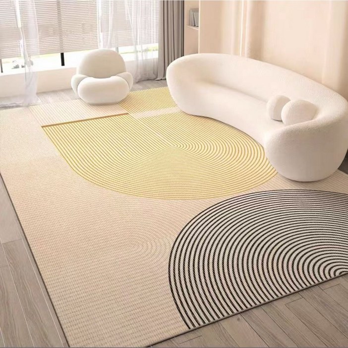 북유럽 방수 카페트 먼지없는 미끄럼방지 물세탁 거실 매트 파스텔 사계절 소프트 러그