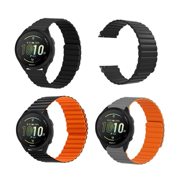 가민 포러너 255 265 745 실리콘 자석 밀레니즈 시계줄 스트랩 밴드 줄 22MM, 1개