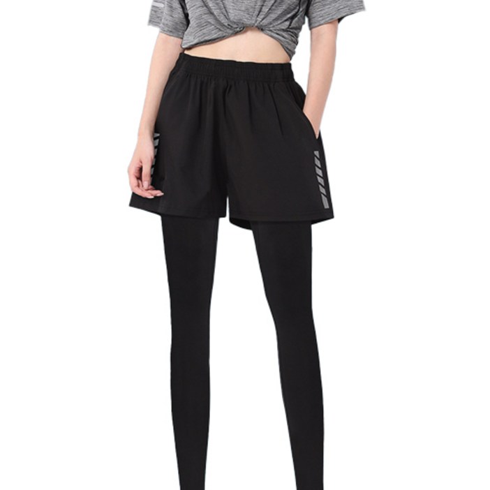 SUB22 여성 헬스 러닝 반바지 투인원 레깅스