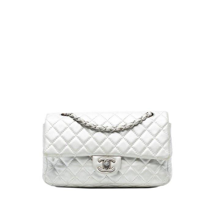 샤넬  중고 20082009 미디엄 클래식 램스킨 더블 플랩 숄더 백