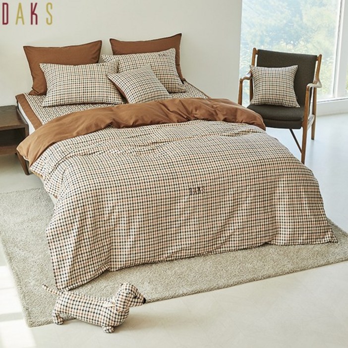 닥스침구모달 브릭스2 홑겹 이불커버 싱글퀸