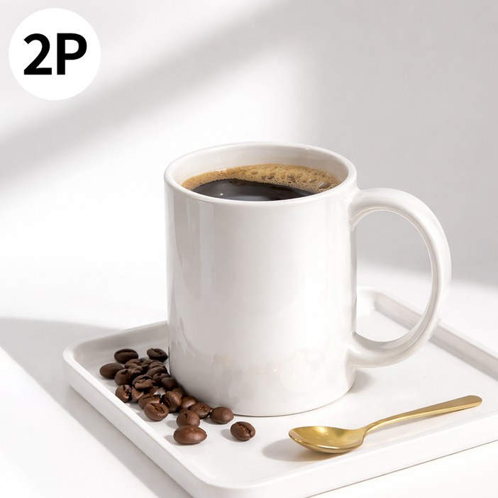 ROYAI ONE 데일리 머그컵 사무실 홈카페 심플 커피잔 360ml