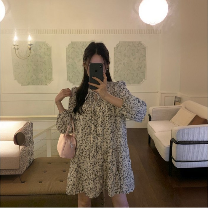 카인드 키작녀 귀여운 미니 플라워원피스 카인드 키작녀 귀여운 미니 플라워원피스