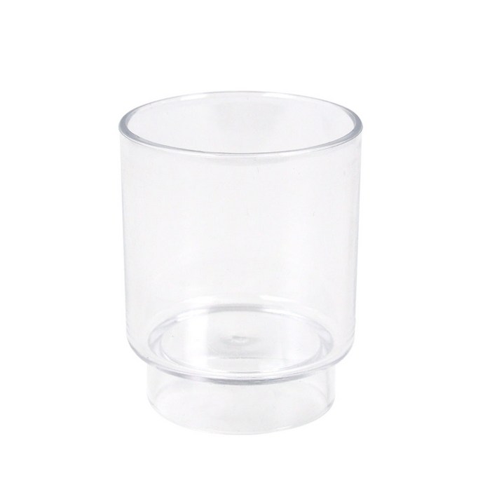 에이치 투명 양치컵 국산 욕실 플라스틱 컵 칫솔 받침대 거치대, 1개