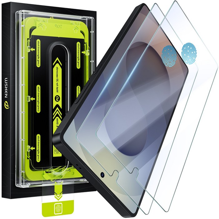 WSKEN 고화질 9H강화유리 액정보호필름 자동흡착먼지제거수트는, 2개