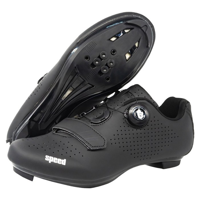 스토리원 자전거 클릿 슈즈 MTB 사이클 로드 신발 SH896, 265, 블랙로드