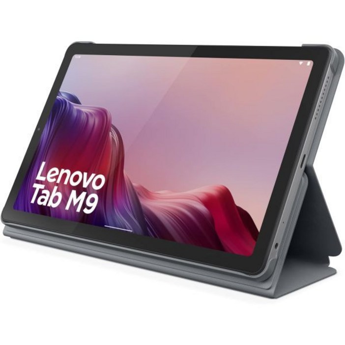 Lenovo Tab M9-2023 - 태블릿 긴 배터리 수명 9인치 HD 전면 2MP 및 후면 8MP 카메라 3GB 메모리 32GB 저장 공간 Android 12 이상 폴리오 케이