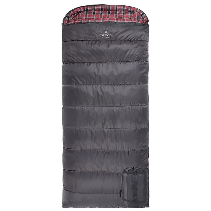 TETON Sports Celsius XL 25F 침낭 추운 날씨용 가족 캠핑에 적합 무료 압축 가방 119143 3580380150