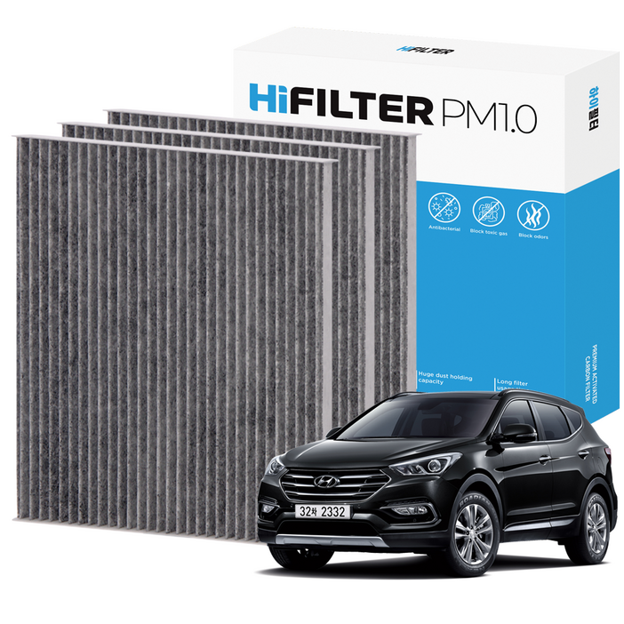 21 하이필터 PM1.0 활성탄 자동차 에어컨필터 현대