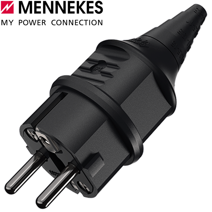 MENNEKES 10754 슈코 플러그 IP44 16A 2PE 230V black MENNEKES 10754 슈코 플러그 IP44 16A 2PE 230V black