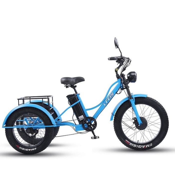 세발 전기자전거 삼륜 페달 24인치 750w 출퇴근용 편하게 나들이 어르신 전동차