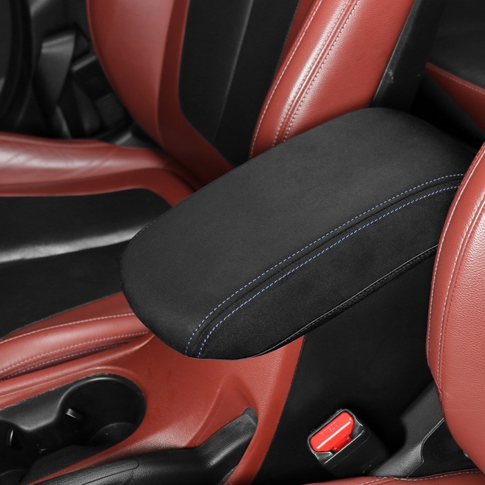 유투카 호환 벨로스터 JS N라인 튜닝 스웨이드 콘솔 커버 팔걸이 쿠션 차량 드레스업