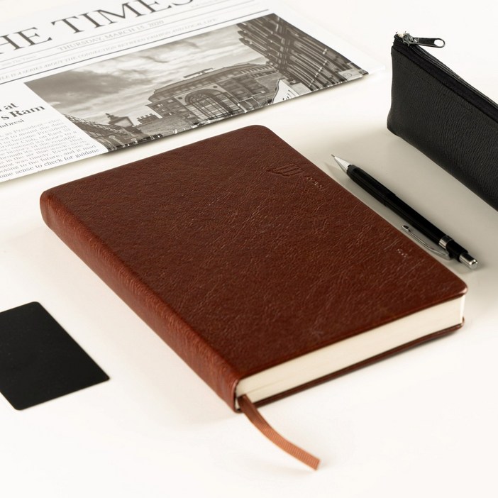 2026 트래키 플래너 프리미엄 가죽 양장 다이어리 A5