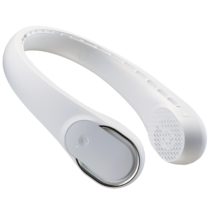 코스키 저소음 넥프로 휴대용 넥밴드 목걸이 선풍기 목선풍기 넥선풍기 R5 4000mAh, 화이트