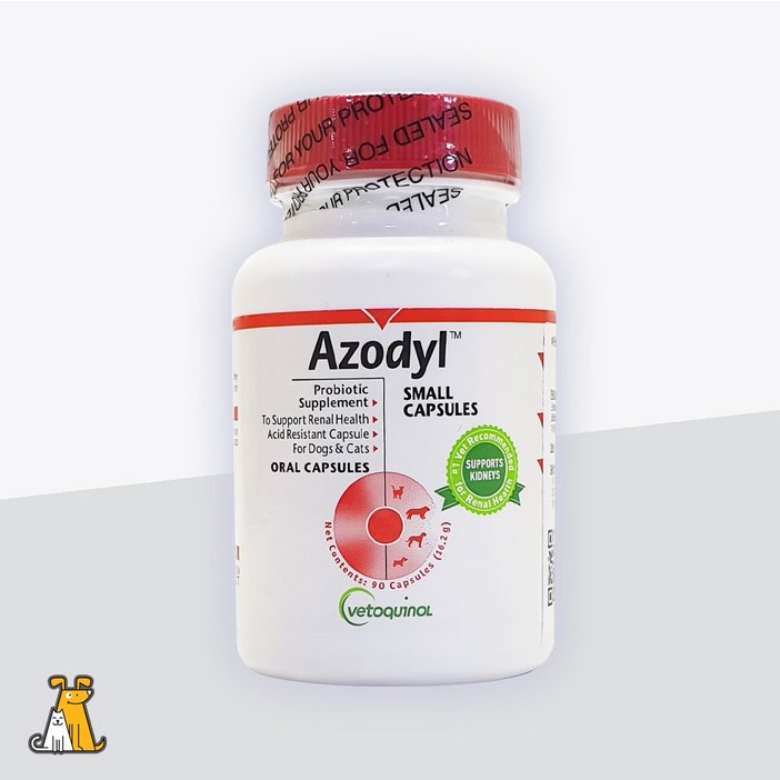 아조딜 90캡슐 강아지고양이 신장질환 신부전 보조제, 90정, 신장, 1개