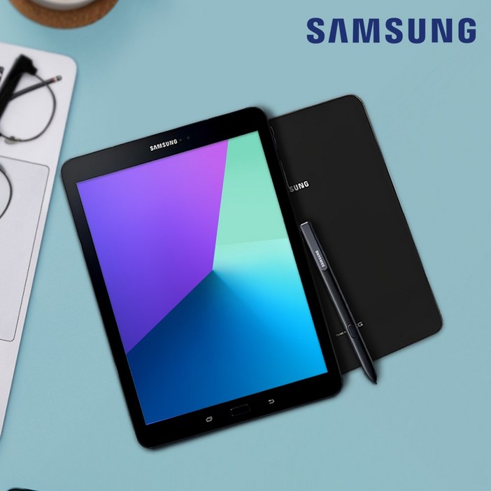 [리퍼] 삼성 갤럭시탭 S3 블랙 (LTE+Wi-Fi/ 32GB/ S펜 포함), Wi-Fi+Cellular, 32GB, 블랙