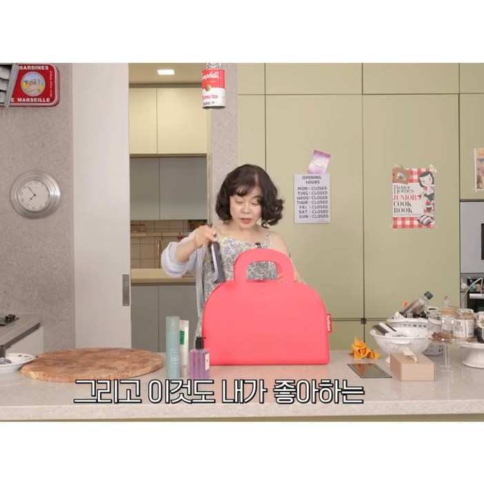 최화정 유튜브 빨간 사우나백 목욕가방 펫보이 쇼퍼백 비치백 FATBOY SJOPPERKEES BAG