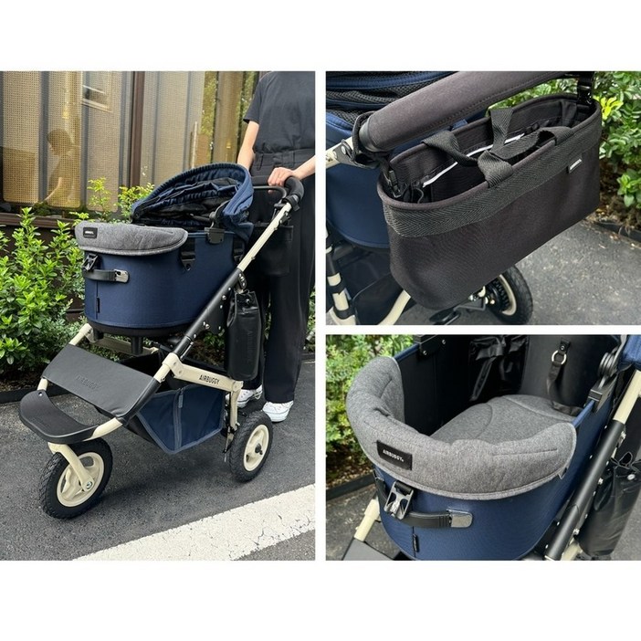에어버기 돔3 프리미어 네이비 블루 악세서리 패키지 AIRBUGGY 일본 직영점 출하