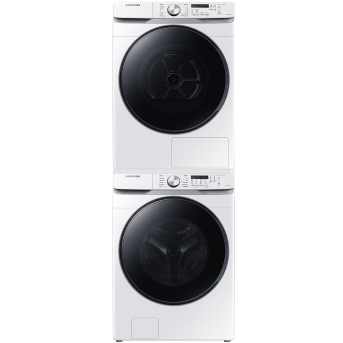 삼성전자 그랑데 세탁기 WF19T6000KW 19kg 건조기 DV17T8520BW 17kg 직렬설치 키트 방문설치