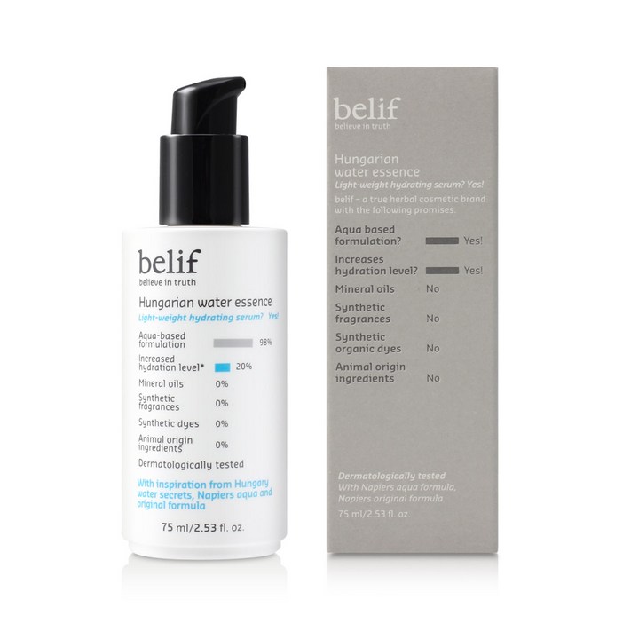 빌리프 헝가리언 워터 수분 에센스 75ml, 1개, 75ml 빌리프 헝가리언 워터 수분 에센스 75ml, 1개, 75ml