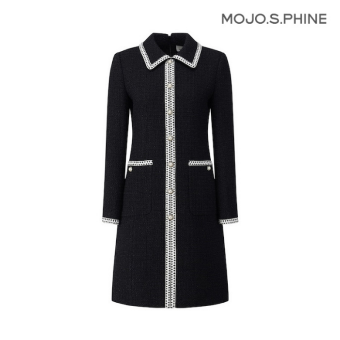 모조에스핀 팬시소재 슬림핏 원피스 BKS244MSE018 424910