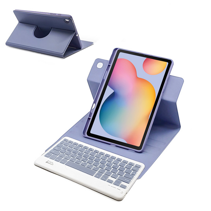 삼성 갤럭시탭 S6 라이트 Lite 10.4인치 룬드 회전 블루투스 키보드 북커버 케이스 p610 p615, 룬드회전키보드케이스-아보카도