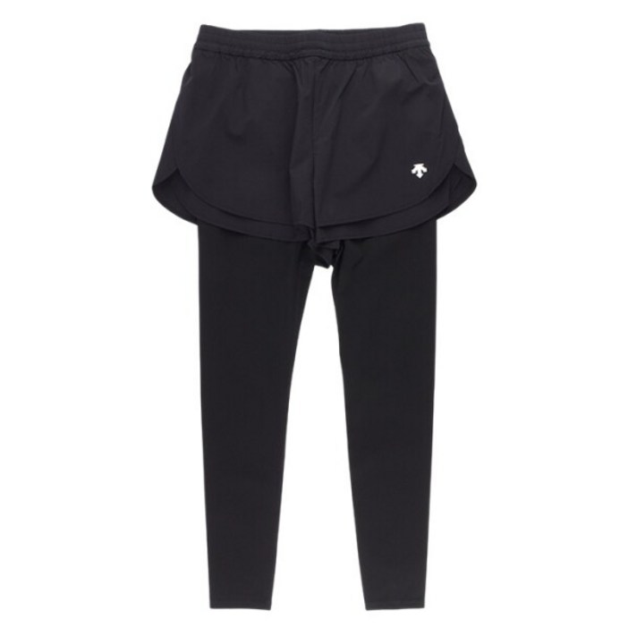 [데상트] 여성 스트레치 반바지 부착형 레깅스 SQ122PKL12