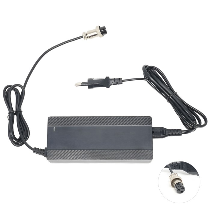 전동 킥보드 충전기 42V 2A 3pin  8mm  5.5 DC, 1개