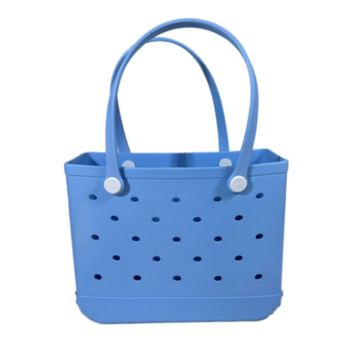 컴윗미 EVA 젤리 방수 수영 목욕 가방, 스카이블루