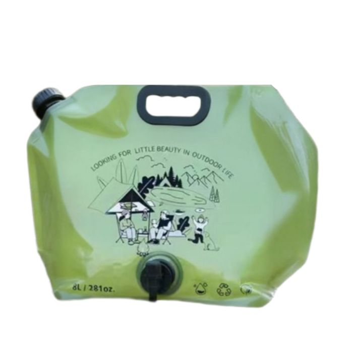 Velon 캠핑 접이식 워터백 대용량 휴대용 물통 수도꼭지형 차박 등산 야외용