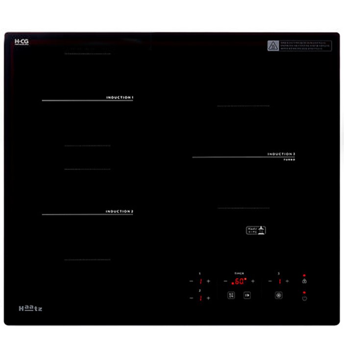 하츠 IH-3605TTLB 인덕션3구 전기레인지 빌트인, 빌트인, IH-3605TTLB