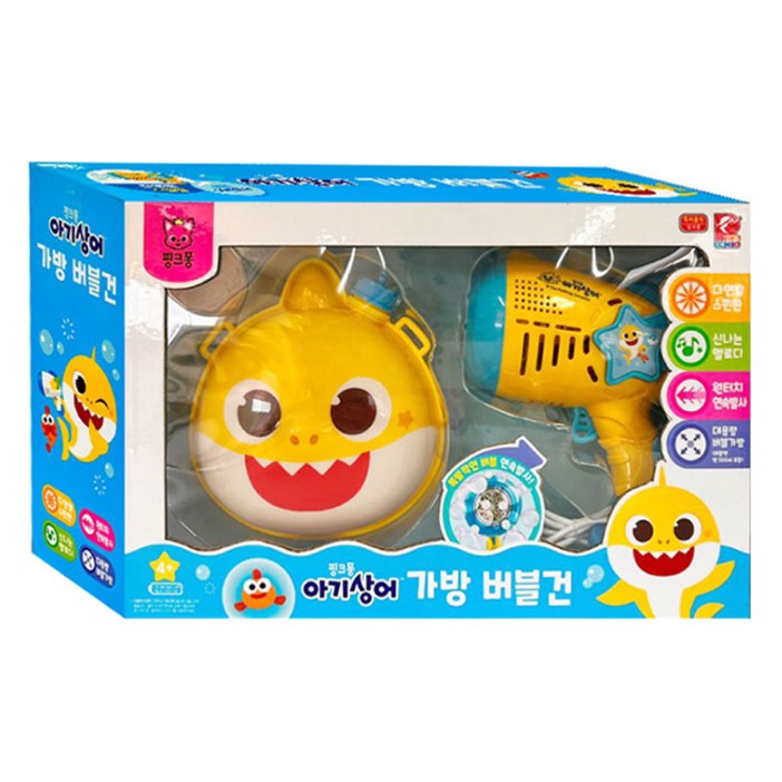 아기상어 가방 버블건, 아기상어, 1개