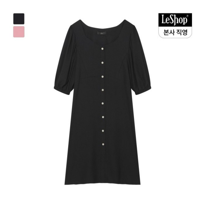 르샵 (본사직영) 스퀘어넥 미니 원피스-LA3AOP020