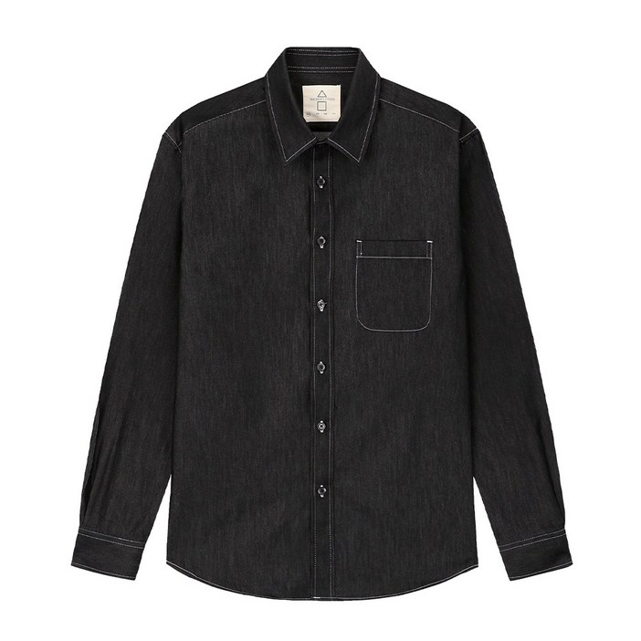 더셔츠스튜디오 루즈핏 데님 스판 스티치 셔츠