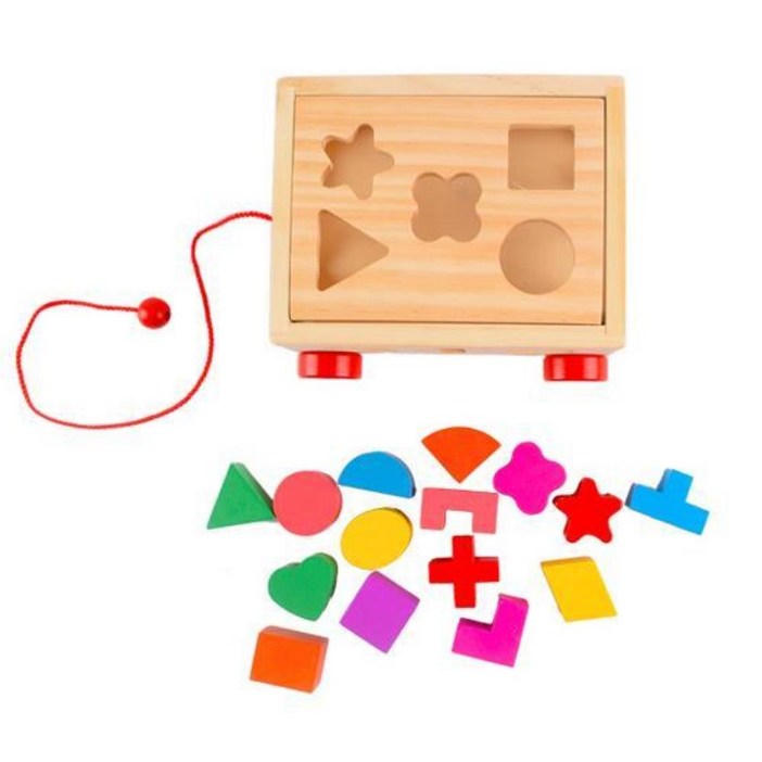 2세장난감 원목 도형끼우기 인지자극 발달교구 13개월아기장난감 아기발달