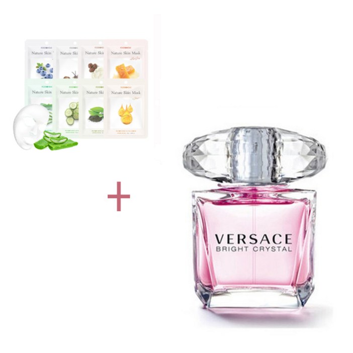 마스크팩+베르사체 브라이트 크리스탈 EDT 90ml 테스터 증정(뚜껑있음,무지케이스)
