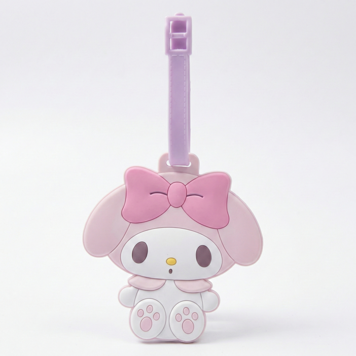 슈퍼해피 산리오 캐릭터 여행용 캐리어 네임택 4종 세트 헬로키티 쿠로미 마이멜로디 시나모롤 4P