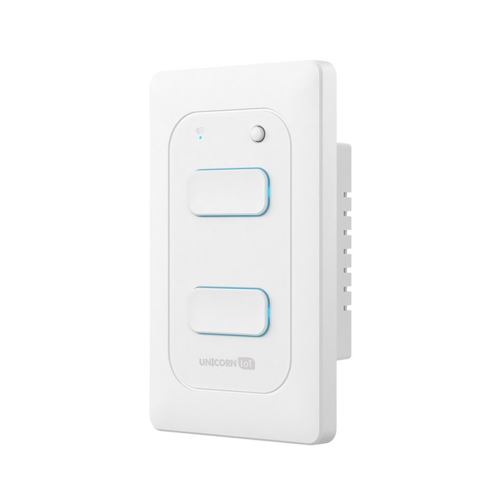 유니콘아이오티 2구 WIFI방식 무선원격제어 스마트 벽스위치 TSSW2