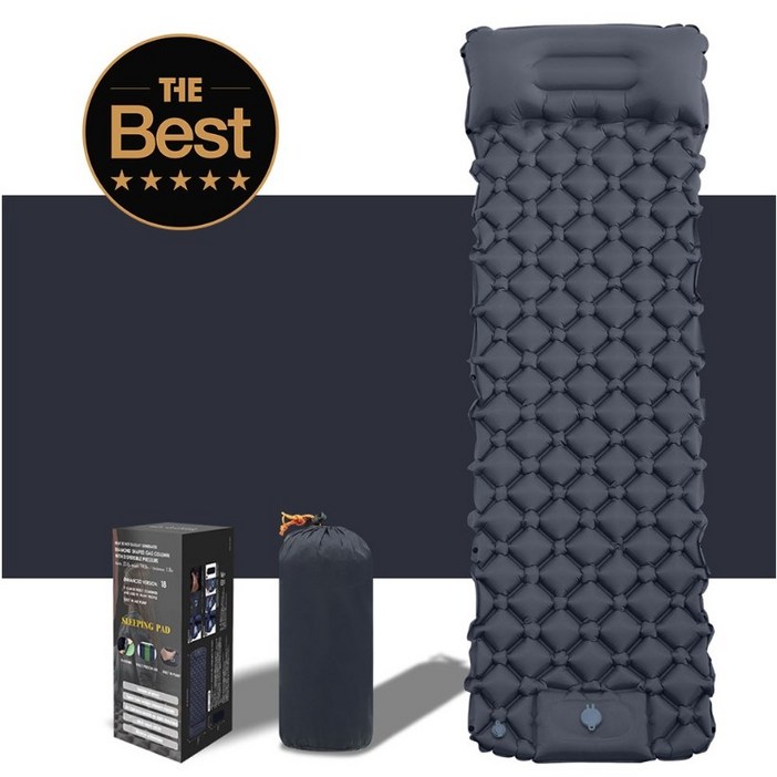 호프너 초경량 일체형 펌프 내장형 캠핑 차박 에어매트 전용 파우치, 네이비