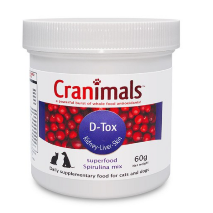 크래니멀스 반려동물 디톡스 슈퍼푸드 영양제 60g, 디톡스, 5개