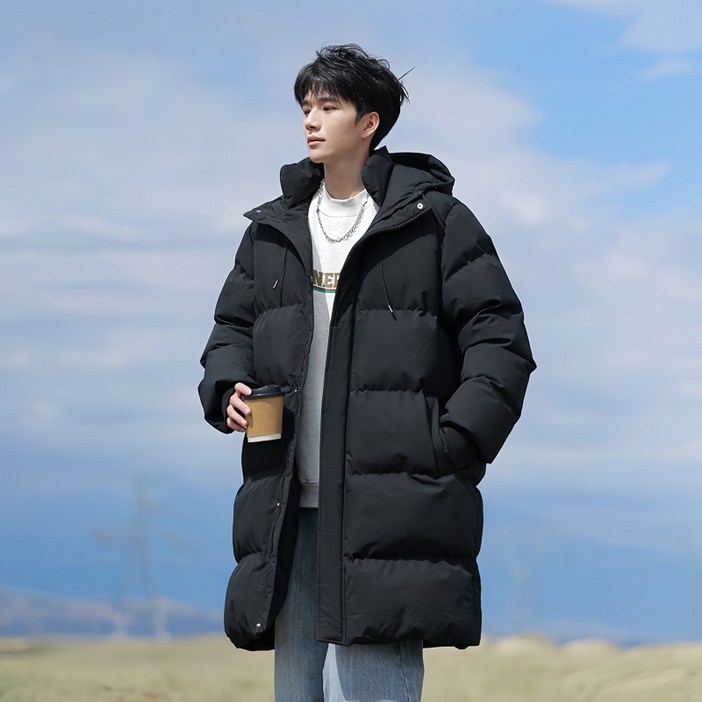 남자 겨울 롱패딩 점퍼 도톰 코트 캐주얼 방한 점퍼 데일리룩