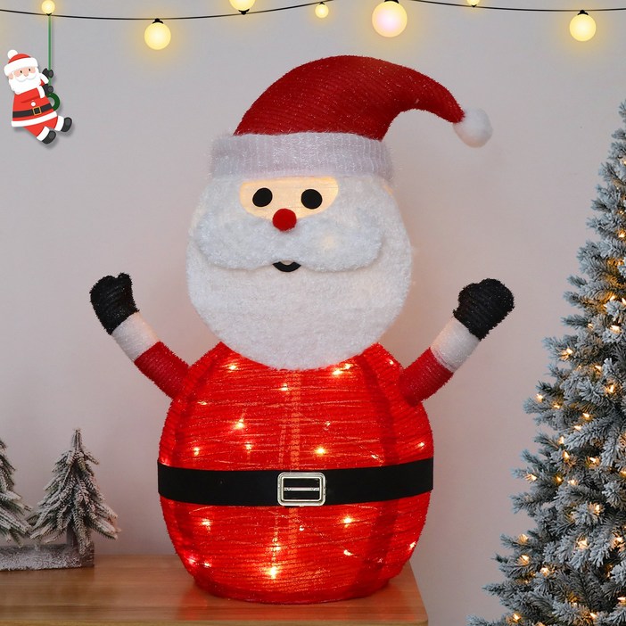 코스키 크리스마스 눈사람 산타클로스 장식 조명 70cm, 1개, 산타클로스