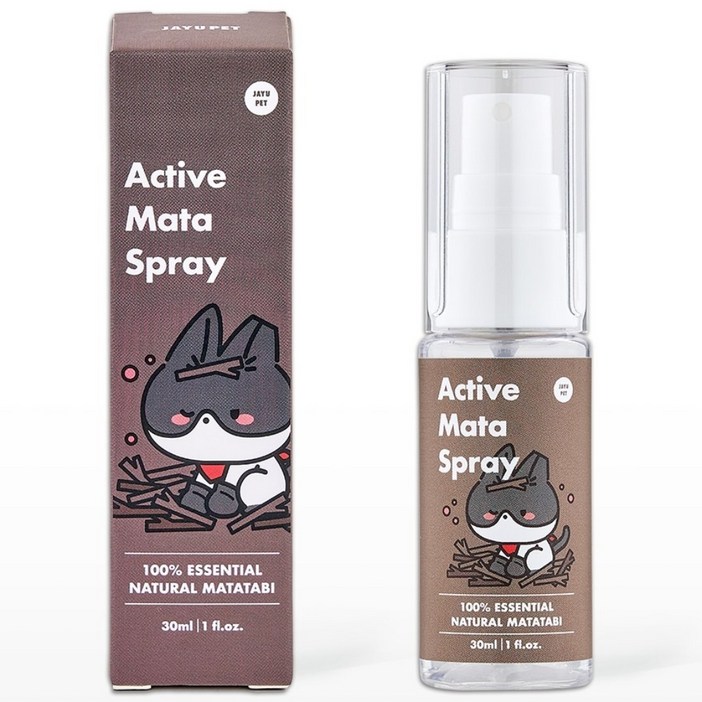 자유펫 액티브 마따 스프레이 고양이 국산 마따따비 캣잎 캣닢 원액 30ml