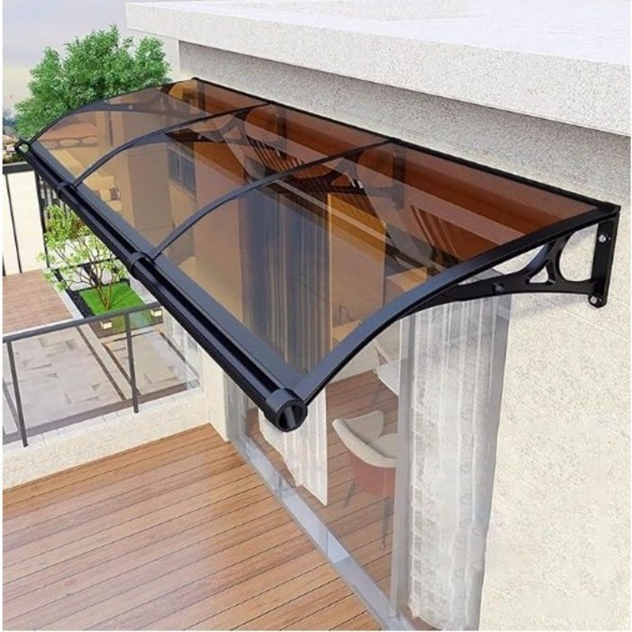 600x2000 렉산시공 빌라 발코니차양 캐노피 DIY 테라스 창문 렉산 처마 비가림 현관 주택 차양 비가리개